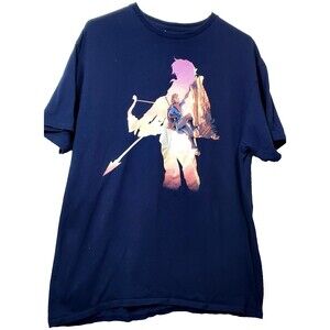 Legend of Zelda Breath of the Wild Men's Large Nintendo Graphic Gamer Tee